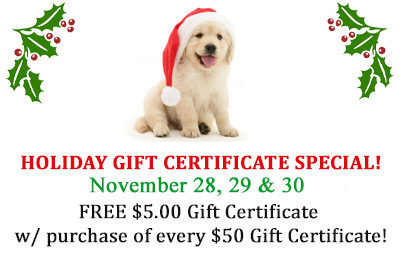 Gift Certificate Sale
