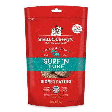 Stella & Chewy's - Surf ‘N Turf Freeze-Dried Raw Dinner Patties