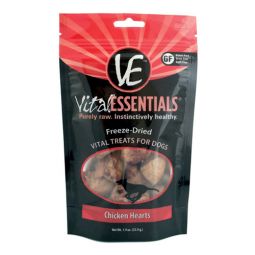 Vital Essentials Chicken Hearts Freeze-Dried Treats