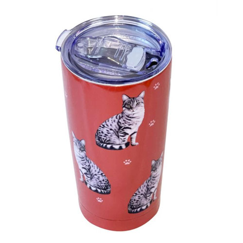 Travel Mug - Silver Tabby
