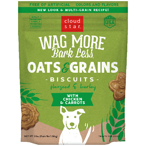 Wag More Bark Less Oven Baked Biscuits - Chicken & Carrots