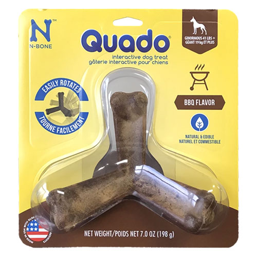 N-Bone Quado Interactive Dental Dog Treat - BBQ