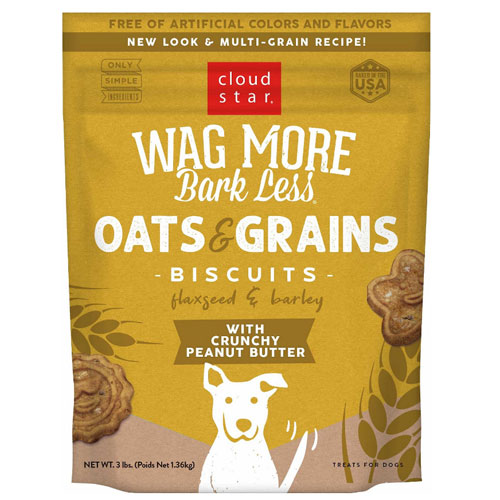 Wag More Bark Less Oven Baked Biscuits - Crunchy Peanut Butter
