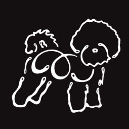 K Line Decal - Bichon Frise