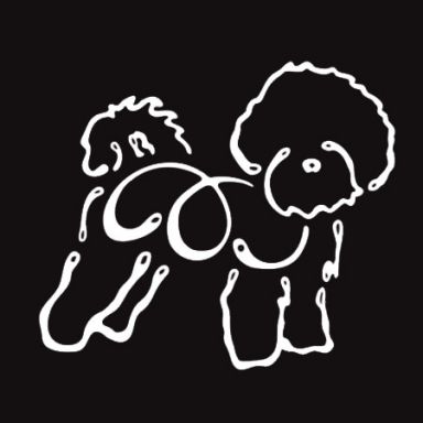 K Line Decal - Bichon Frise