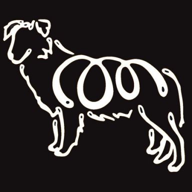 K Line Decal - Border Collie