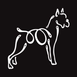 k Line Decal - Boxer (Cropped)