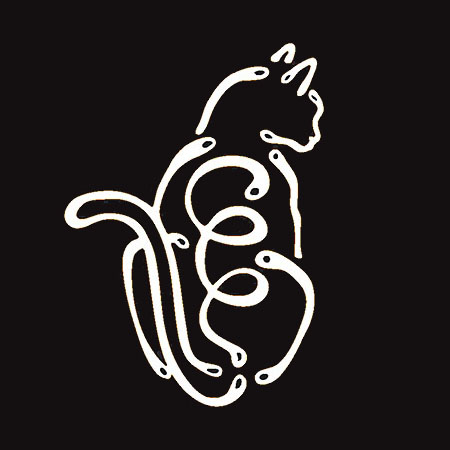 K Line Decal - Sitting Cat 2