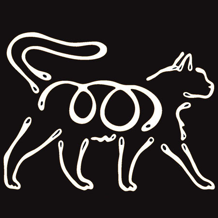 K Line Decal - Walking Cat