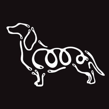 K Line Decal - Dachshund
