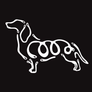 K Line Decal - Dachshund