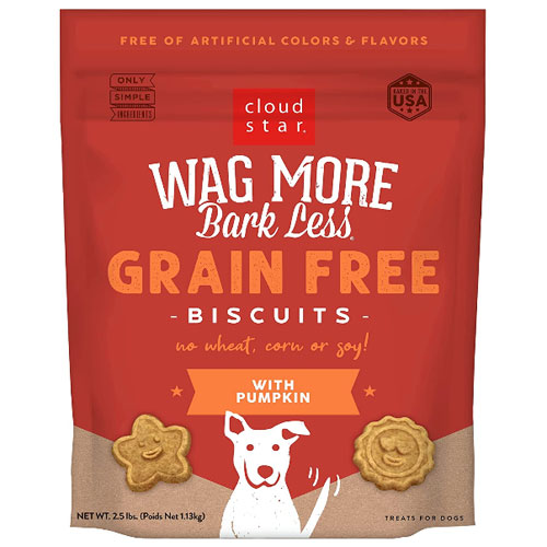 Wag More Bark Less Oven Baked Biscuits - Pumpkin