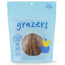 Bocce's Bakery Grazers - Chicken & Pumpkin Jerky Sticks Dog Treats