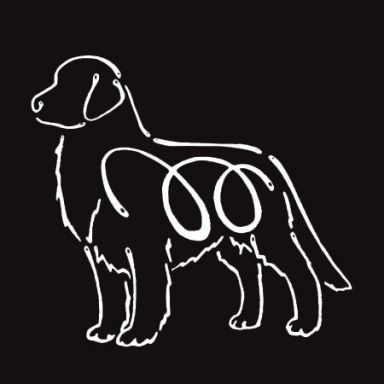 K Line Decal - Golden Retriever