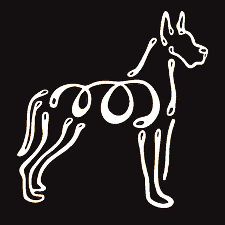 K Line Decal - Great Dane