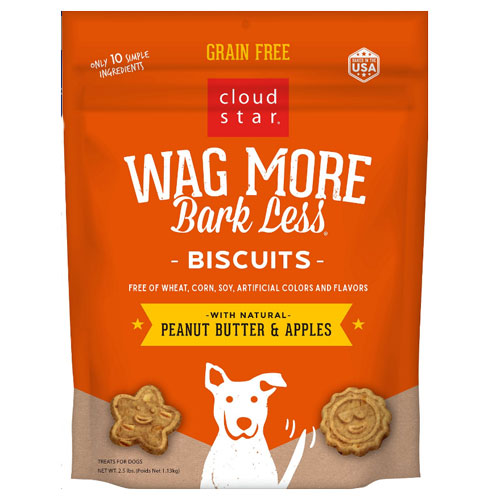 Wag More Bark Less Oven Baked Biscuits: Peanut Butter & Apples
