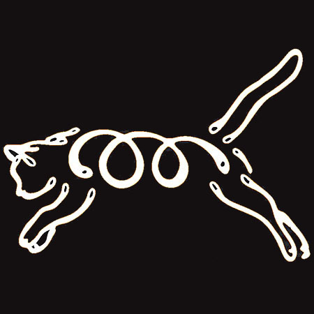 K Line Decal - Jumping Cat