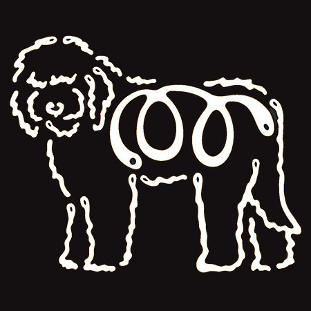 K Line Decal - Labradoodle