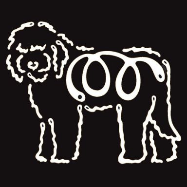 K Line Decal - Labradoodle