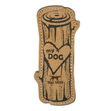 Tall Tails Leather Love My Dog Fetch Toy