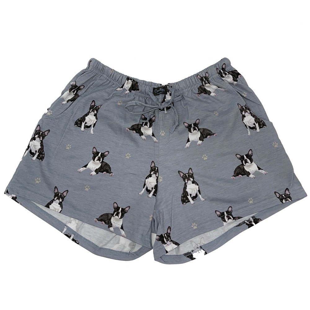 Comfies Pajama Shorts - Boston Terrier