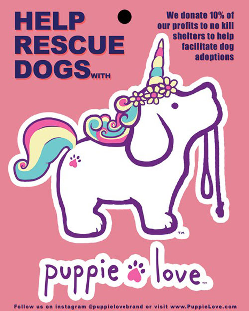 Puppie Love - Unicorn Pup Sticker