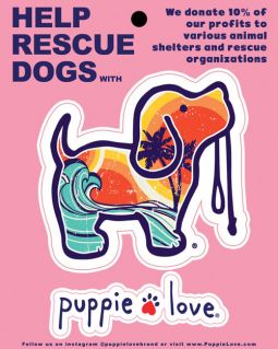 Puppie Love - Surf Pup Sticker