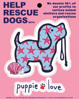 Puppie Love - Starfish Pup Sticker
