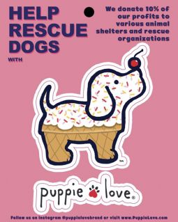 Puppie Love - Ice Cream Pup Sticker