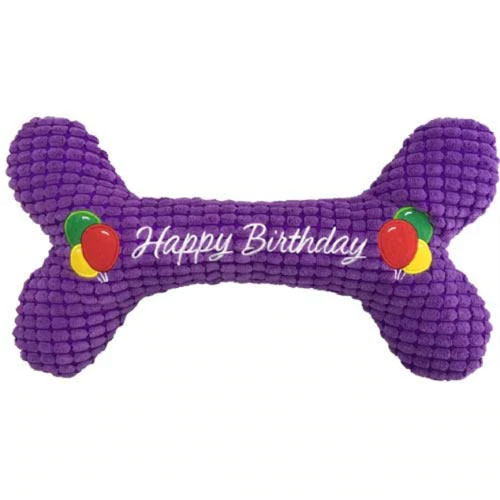 Personalized Custom Dog Bone Shaped Dog Toy with Squeaker Made In
