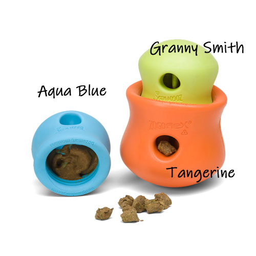 West Paw Zogoflex Toppl Dog Toy, Aqua Blue, Large