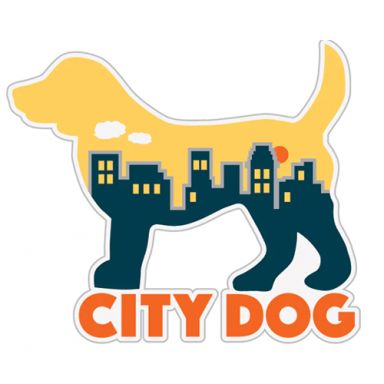 City Dog 3" Sticker