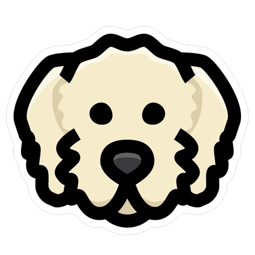 Cream Doodle Face Sticker