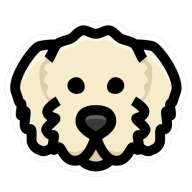 Cream Doodle Face Sticker