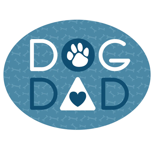 Dog Dad 3" Sticker