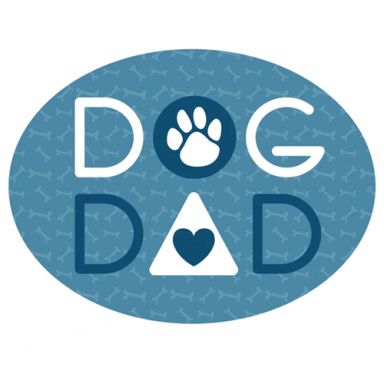 Dog Dad 3" Sticker