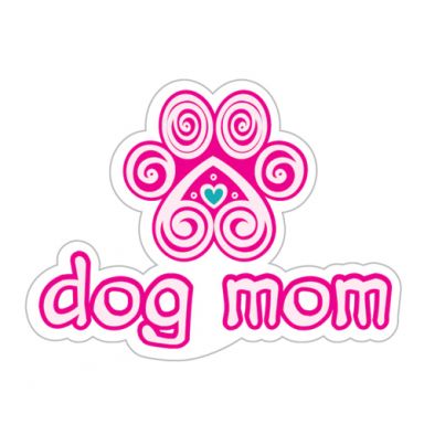 Dog Mom 3" Sticker