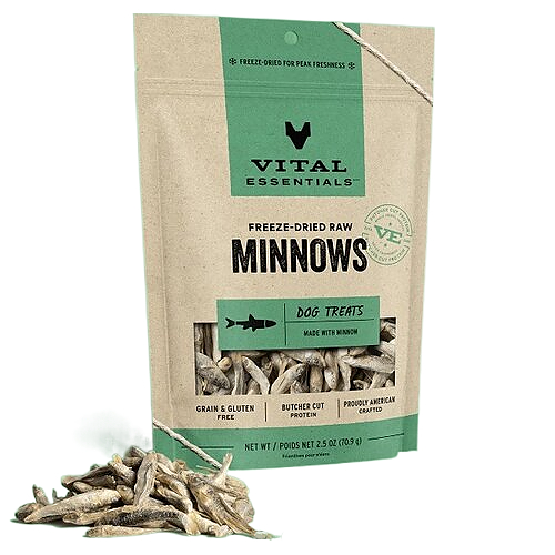 Vital Essentials Freeze-Dried Raw Cat Treats, Minnows Treats, 2.5oz