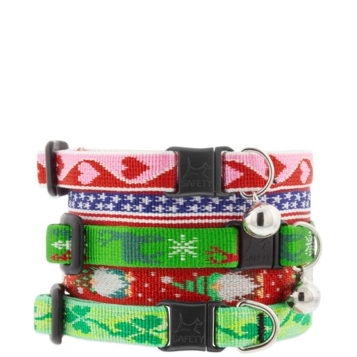 Microbatch Holiday Designs Cat Safety Collar