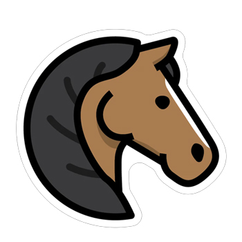 Horse Head Sticker