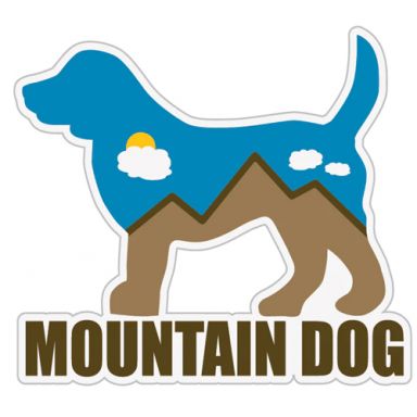 Mountain Dog 3" Sticker