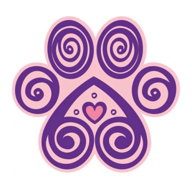 Paw Icon  3" Sticker