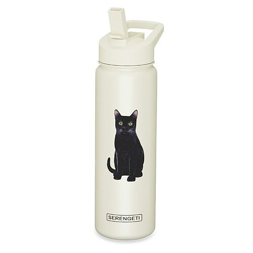 Black Cat Water Bottle