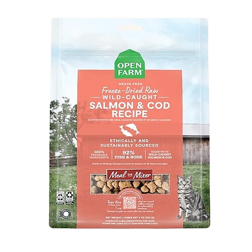 Open Farm - Wild-Caught Salmon & Cod Freeze Dried Raw Cat Food