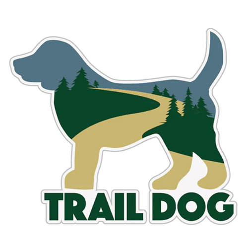 Trail Dog 3" Sticker