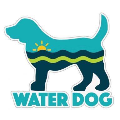 Water Dog 3" Sticker