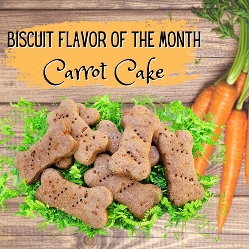 Biscuit Flavor of the Month - Carrot Cake AVAILABLE TO SHIP 3/18