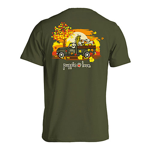 Puppie Love Tshirts - Fall Truck Pup