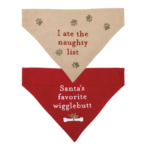 PBK Reversible Wigglebutt/Naughty List Collar Bandana