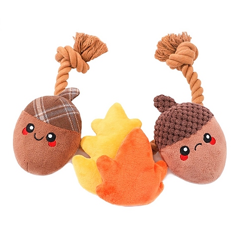 HugSmart Autumn Acorn Rope Toy